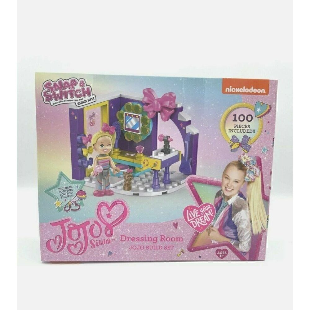 JoJo Siwa Dressing Room Snap & Switch Construction Build Set 100pcs 2021 🎄